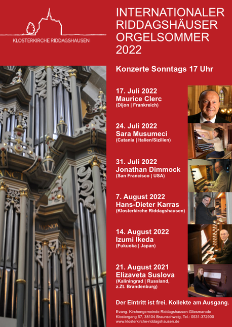 Orgelsommer 2022 Plakat
